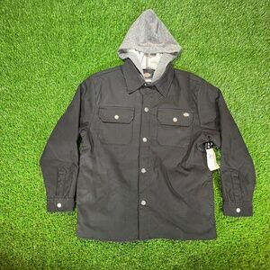 Dickies Kids black hooded jacket size M NWT